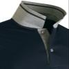 BCPOLO Mens Athletic Spandex Golf Raglan Long Sleeve Polo Shirt Navy-S view 3