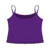 TiaoBug Girls Sparkle Sequins Dance Crop Top Sleeveless Round Neck Camisole Tank Tops Cheer Jazz Performance Shirt Vest Purple 8 view 4