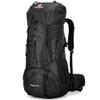 WintMing 75L Hiking Backpack with Rain Cover Waterproof Camping Backpack Shoes Warehouse for Men Women, Frameless (black) view 1
