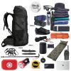 WintMing 75L Hiking Backpack with Rain Cover Waterproof Camping Backpack Shoes Warehouse for Men Women, Frameless (black) view 3