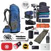 WintMing 75L Hiking Backpack with Rain Cover Waterproof Camping Backpack Shoes Warehouse for Men Women, Frameless (navy) view 3