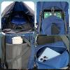 WintMing 75L Hiking Backpack with Rain Cover Waterproof Camping Backpack Shoes Warehouse for Men Women, Frameless (navy) view 4