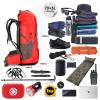 WintMing 75L Hiking Backpack with Rain Cover Waterproof Camping Backpack Shoes Warehouse for Men Women, Frameless (red) view 3