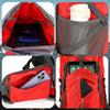 WintMing 75L Hiking Backpack with Rain Cover Waterproof Camping Backpack Shoes Warehouse for Men Women, Frameless (red) view 4