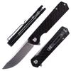Firebird GANZO FH11S-CF Pocket Folding Knife Carbon Fiber Handle D2 Steel Blade with Clip Hunting Camping Outdoor EDC Knife (CF Black) view 1