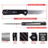 Firebird GANZO FH11S-CF Pocket Folding Knife Carbon Fiber Handle D2 Steel Blade with Clip Hunting Camping Outdoor EDC Knife (CF Black) view 2