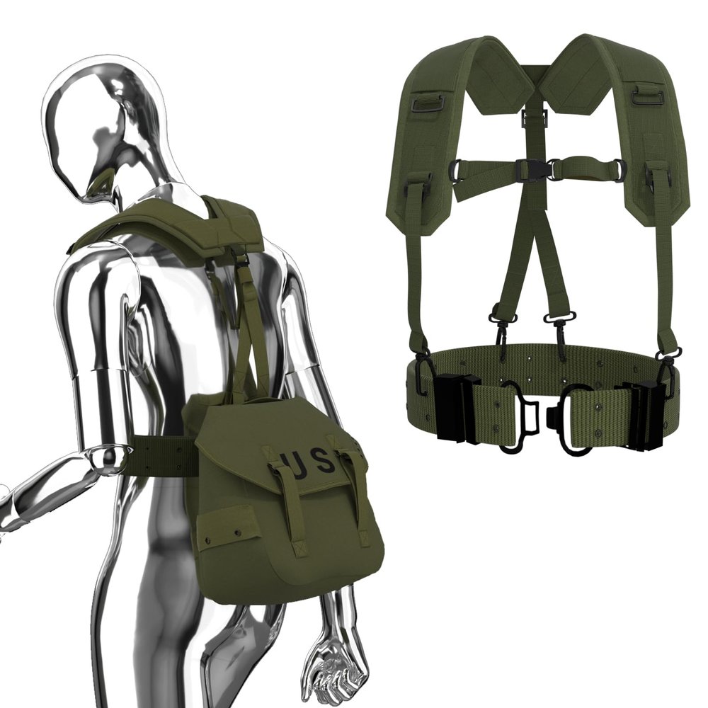 MT Multipurpose Military Alice Butt Pack, Molle Webbing Sling Bag for Daily Commuter Backpack Olive Drab