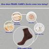 Mens Brown Athletic Quarter Ankle Socks, Cotton & Pearl-Fiber Low Crew Dress Socks Odor-Eater Moisture-Wicking Soft Cozy Breathable Sock for Sweaty Feet (4 Pack) view 3