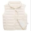 SK Studio Boys Girls' Light Weight Down Vest, Kids Lightweight Sleeveless Jacket, Boys Girls Puffer Down Vest White 160cm view 1