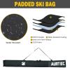 AUMTISC Ski Bag and Boot Bag Combo, Padded Ski Bags for Air Travel, 2 Piece Snow Ski Bag for Skis Up to 200cm and Boots Up to Size 13, Waterproof Ski Travel Bags Flying (Padded, Black) view 2