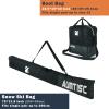 AUMTISC Ski Bag and Boot Bag Combo, Padded Ski Bags for Air Travel, 2 Piece Snow Ski Bag for Skis Up to 200cm and Boots Up to Size 13, Waterproof Ski Travel Bags Flying (Padded, Black) view 3