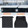 AUMTISC Ski Bag and Boot Bag Combo, Padded Ski Bags for Air Travel, 2 Piece Snow Ski Bag for Skis Up to 200cm and Boots Up to Size 13, Waterproof Ski Travel Bags Flying (Padded, Black) view 4