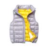 SK Studio Boys Girls' Light Weight Down Vest, Kids Lightweight Sleeveless Jacket, Boys Girls Puffer Down Vest Style 3 Gray 120cm view 1