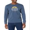 Life is Good Men's Long Sleeve Crusher Tee I'll Be Watching You, Darkest Blue view 2