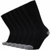 ONKE Max Full Cushion Crew Socks for Men Heavy Duty Work Boot Steel Toe Workout Athletic Thick Warm Moisture Wicking Control(Black XL) view 1