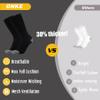 ONKE Max Full Cushion Crew Socks for Men Heavy Duty Work Boot Steel Toe Workout Athletic Thick Warm Moisture Wicking Control(Black XL) view 4