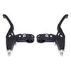 Diyeeni Aluminium Alloy Mountain Brake Lever Set, 22mm Hand Brake Lever, 1 Pair(Black) view 1