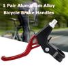 Diyeeni Aluminium Alloy Mountain Brake Lever Set, 22mm Hand Brake Lever, 1 Pair(Red) view 2