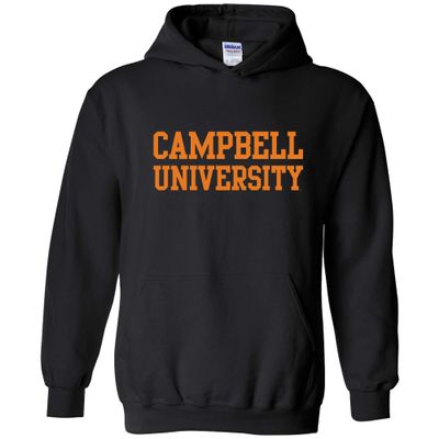 AH01 - Campbell University Fighting Camels Basic Block Hoodie - Large - Black