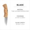HELLE Kletten - Outdoor EDC Folding Pocket Knife, 2.17" Blade view 3