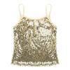 Moily Girls Sequins Adjustable Spaghetti Straps Tank Top Cami Shirts Dancewear for Jazz Hip Hop Gold 10 view 3