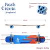 WHOME Pro Design 44 Inch Longboard Skateboard Complete - Dancing Free Style Slide Cruiser - Fresh Cream Longboards for Adult Kid & Beginner view 3