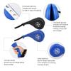 Taekwondo Kick Pads 2PK, Karate Martial Arts Training Equipment Kicking Target Pad, Double Strike Boxing Pads for Kids Youth Adult (Black&Blue) view 3