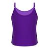 Moily Girls Sequins Adjustable Spaghetti Straps Tank Top Cami Shirts Dancewear for Jazz Hip Hop Purple 6 view 2