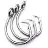 11/0-16/0 Big Game White Forged Offset Circle Hooks Shark & Swordfish (Pack of 10) view 3