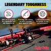 Ugly Stik 7 Carbon Baitcast Fishing Rod and Reel Casting Combo, Graphite with Graphite Tip Design, 7 1-Piece Fast Action Rod, Black/Red view 3