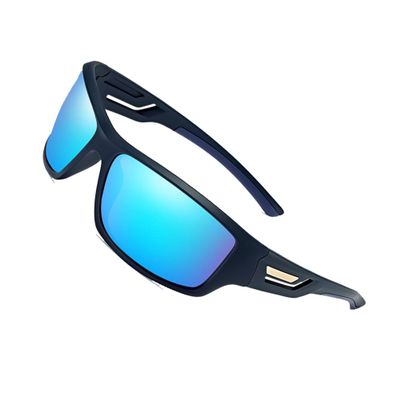 NatoGears Polarized Sports Sunglasses Shatter Resistant Cycling Glasses for Men-Women UV Protection Glasses for Outdoors Activities (Purple-Gold&Blue)