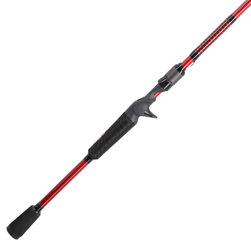 Ugly Stik 66 Carbon Casting Rod, One-Piece, 8-17lb Line Rating, Medium Power, Fast Action, 1/4-5/8 oz. Lure Rating,Red/Black