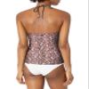 RACHEL Rachel Roy Women's Standard Strap with Circle Ring Halter Tankini Top, Pink, X-Small view 2