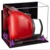 Better Display Cases Acrylic Catchers Glove Display Case with Mirror Case, Purple Risers , Wall Mount and Clear Base (A011/V16) view 1