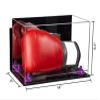Better Display Cases Acrylic Catchers Glove Display Case with Mirror Case, Purple Risers , Wall Mount and Clear Base (A011/V16) view 2