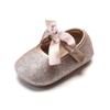 Felix & Flora Infant Baby Girls Shoes Soft Rubber Sole Princess Dress Shoes Baby Walking Shoes(Infant/Toddler)(18-24 Months Infant,Glitter Pink) view 2