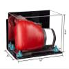 Better Display Cases Acrylic Catchers Glove Display Case with Mirror Case, Light Blue Risers , Wall Mount and Clear Base (A011/V16) view 2