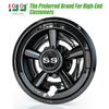 10L0L Golf Cart Wheel Covers Hub Caps for EZGO, Club Car, Yamaha - 8 Inch Snap-on Installation, Black, Set of 4 view 2