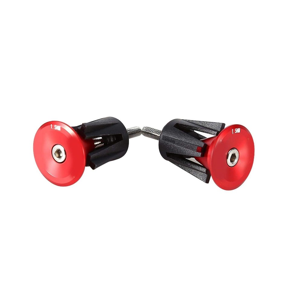 Handlebar End Plugs 1-Pair, Aluminum Anti-Rust Bike Handlebar Plugs for Mountain Road Bicycles, Expanding Locking Design Bar End Caps