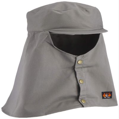 Nikko Bussan AMTX AX1302 Flame-Retardant Head with Brim L Gray