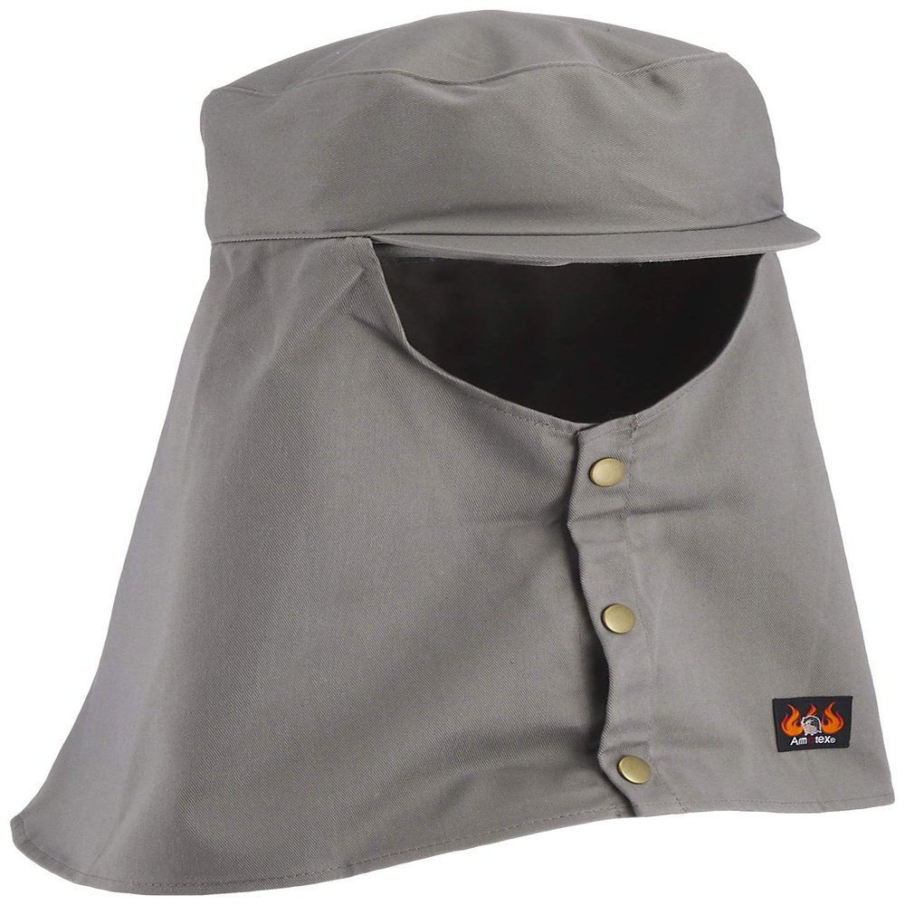 Nikko Bussan AMTX AX1302 Flame-Retardant Head with Brim L Gray