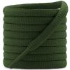 DELELE 2 Pair Oval Shoes laces Half Round 1/4" Athletic Shoelaces Shoe Strings Army Green 63 inch view 1