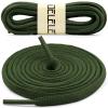 DELELE 2 Pair Oval Shoes laces Half Round 1/4" Athletic Shoelaces Shoe Strings Army Green 63 inch view 2