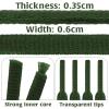 DELELE 2 Pair Oval Shoes laces Half Round 1/4" Athletic Shoelaces Shoe Strings Army Green 63 inch view 3