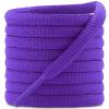 DELELE 2 Pair Oval Shoes laces Half Round 1/4" Athletic Shoelaces Shoe Strings Purple 55 inch view 1
