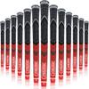 Multi -Compound Golf Grips, Standard Size All-Weather Control Thread Technology Rubber Combine with Carbon Yard, Anti-Slip-Set of 13(Red,Standard Size) view 1