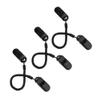 Aosiyp Hat Clip for Sailing,3pcs Black Retainer Hat Clip for Fishing Apparel Keeper Holder and Coiled Cord view 1