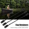 Aosiyp Hat Clip for Sailing,3pcs Black Retainer Hat Clip for Fishing Apparel Keeper Holder and Coiled Cord view 4