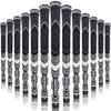 Multi -Compound Golf Grips, Standard Size All-Weather Control Thread Technology Rubber Combine with Carbon Yard, Anti-Slip-Set of 13(Black,Standard Size) view 1