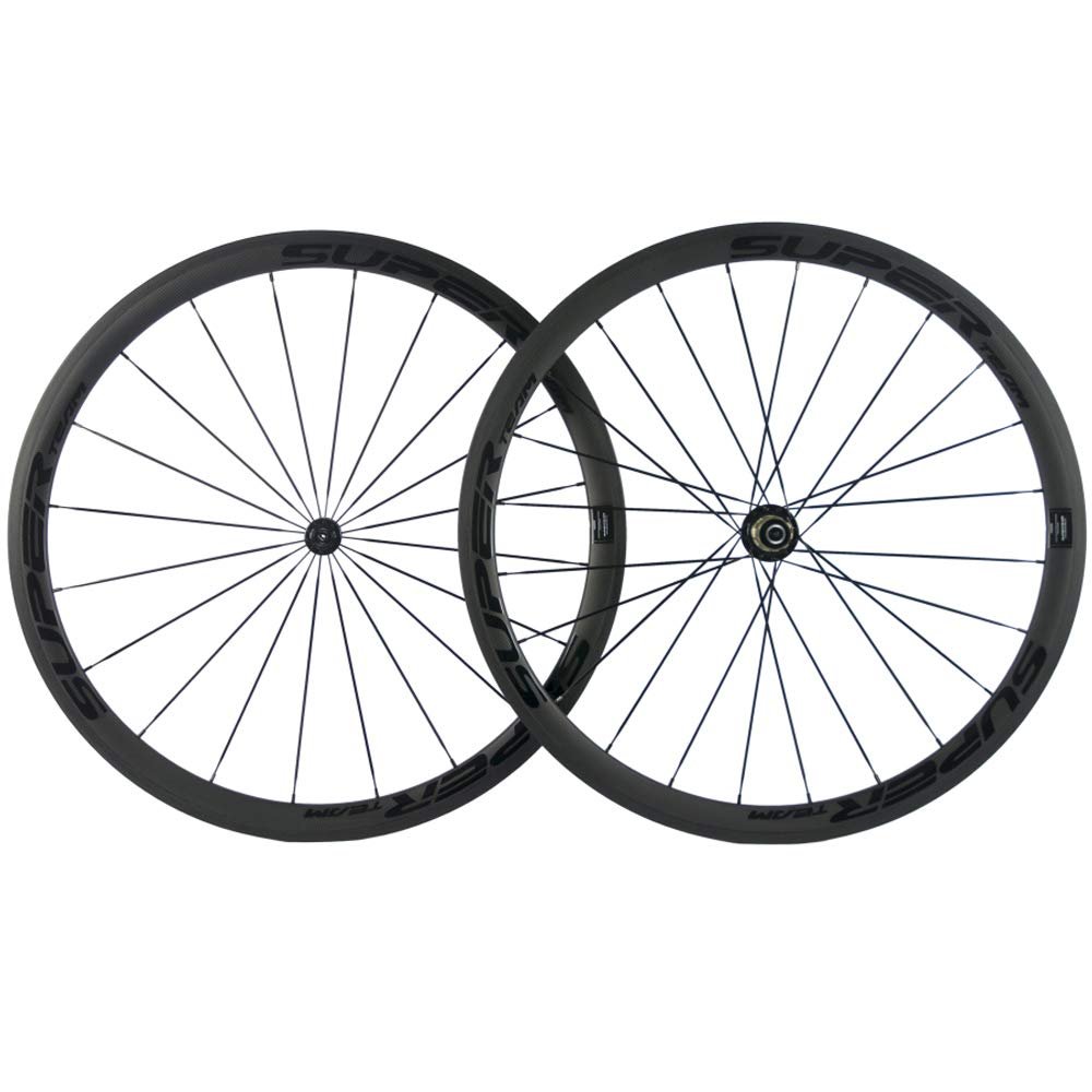 Superteam 38mm/23mm Wheelset Carbon 700c Clincher Front and Rear Wheel (Rear Wheel)